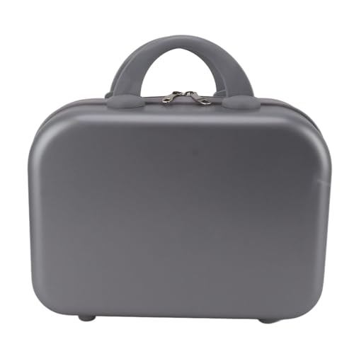 Tragbarer stilvoller kosmetischer Koffer großer Kapazität Make -up -Beutel ABS kleine Reisen für Frauen Mädchen (Silber) von LIYJTK