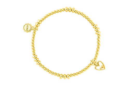 Lizas Schmuckarmband gold Perlenarmband verschiedene Modelle (gold mit Herz) von Lizas