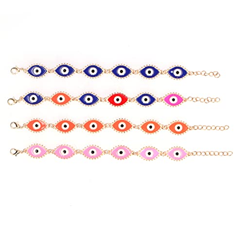 LIZEALUCKY Evil Eye Armband Glück unterschiedliche Farben Elegant Stil attraktiver dekorativer Accessoires Frauen Mädchen Sommer Winter Geburtstage Jubiläen Weihnachten Legierung blau orange LIZEALUCKY Evil Eye Armband Glück unterschiedliche Farben Elegant Stil attraktiver dekorativer Accessoires Frauen Mädchen Sommer Winter Geburtstage Jubiläen Weihnachten Legierung blau orange von LIZEALUCKY