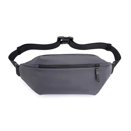 Brusttasche Herren Outdoor Casual Hüfttasche Herren Umhängetasche Umhängetasche Multifunktionale Brusttasche Wasserdicht Trend Light(Grey) von LIZHAYG