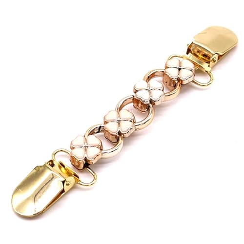 Cardigan Clip 2 stücke Frauen Strickjacke Kragen Clip Pullover Schal Clips Broschen Kristall Charme Brosche Pins Schmuck Mit Ente-mund Clip halter(9) von LIZHAYG
