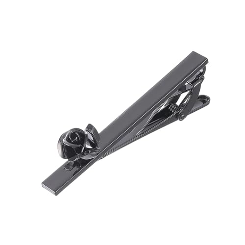 Krawattennadeln FüR Herren Krawattenklammern, schwarze Rose, Krawattenklammer, Messing, Herren-Hochzeitsaccessoires, Krawattenklammer von LIZHAYG