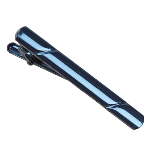 Krawattennadeln FüR Herren Männer Krawattenklammer Hochzeit Krawatte Metall Kupfer Krawattenverschluss Clip Gentleman Krawatten Bar Clip Krawattennadel for Herren Accessoires(Blue) von LIZHAYG
