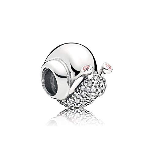 Fit Original Pandora Armband Charm 925 Sterling Silber Funkelnde Schnecke Für Kristallperlen Diy Schmuckherstellung von LIZHENG