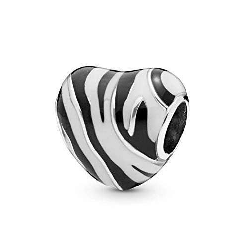 LIZHENG Fit Original Pandora Armband Charm 925 Sterling Silber Zebra Gestreifte Perlen Perlen DIY Schmuckherstellung LIZHENG Fit Original Pandora Armband Charm 925 Sterling Silber Zebra Gestreifte Perlen Perlen DIY Schmuckherstellung von LIZHENG