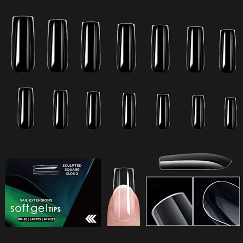 1 Box Künstliche Nägel Tipps Weiche Gele Tipps Klare Künstliche Nägel Volle Abdeckungen Auf Nägel Aufkleben Für Frauen Mädchen von LIbgiubhy