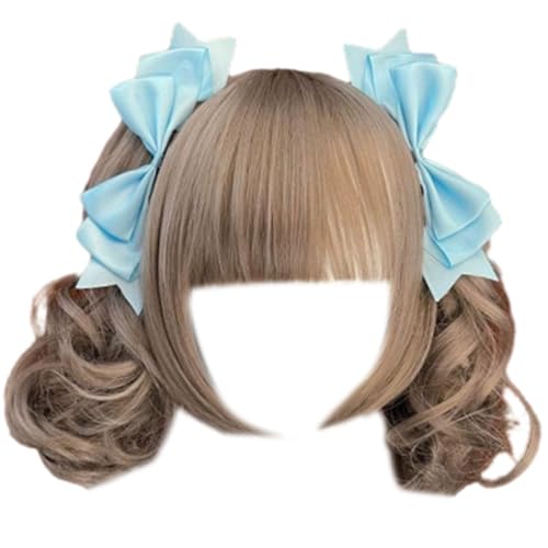 1 Paar Schöne Haarnadel Mit 3D Ribbon Bowknot Schöne Haare Clip Maid Cosplay Frisur Perfekt Für Modeliebhaber von LIbgiubhy