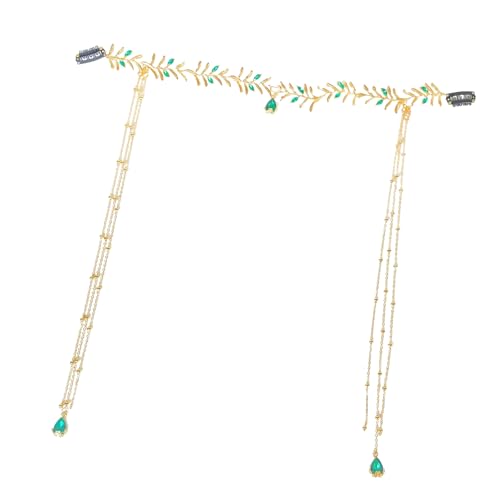 Ancient Styles Quasten Kopfschmuck Zartes Quasten Stirnband Mit Blattmotiven Für Braut Und Modeliebhaber von LIbgiubhy