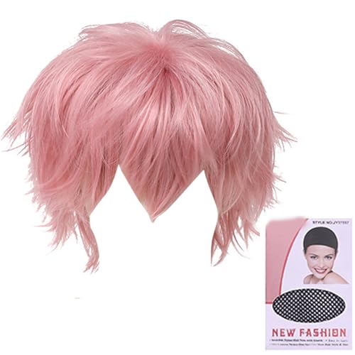 Anime Vielseitig Haarteil Toupe Kurzhaar Full Head Täglich Cosplay Curly Full Head Photography Requisiten von LIbgiubhy