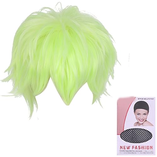Anime Vielseitig Haarteil Toupe Kurzhaar Full Head Täglich Cosplay Curly Full Head Photography Requisiten von LIbgiubhy