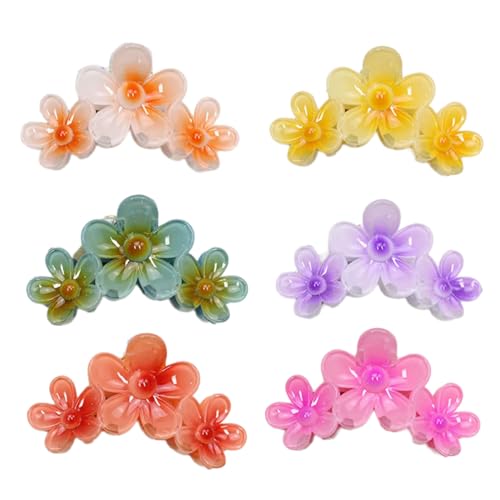 LIbgiubhy Blumenhaarclip Girls Hair Accessoire Stylish Haare Barrettes Süße Haarnadel Haarklaue Krabbe Klemme Barrettes Kopfbedeckung von LIbgiubhy