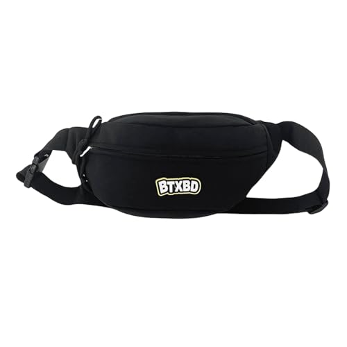 Damen Hüfttasche Mit Verstellbarem Riemen Mädchen Brusttasche Brief Bauchtasche Japanische Stile Umhängetasche Schöne Hüfttasche von LIbgiubhy