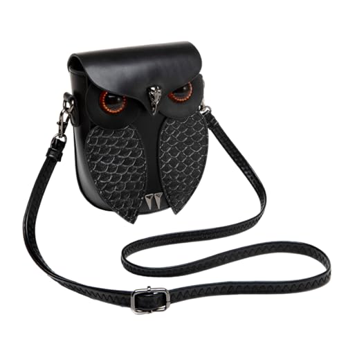 Einzigartige Designs Damen Crossbody Tasche In Punkstilen PU Leder Umhängetaschen Mit Schlangenmuster Und Eulendetails Einzigartige Designs Damen Crossbody Tasche In Punkstilen PU Leder Umhängetaschen Mit Schlangenmuster Und Eulendetails von LIbgiubhy
