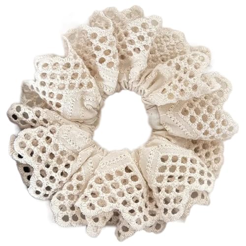 Elegante Haargummis mit Spitzenbesatz, elastisches Haarseil, weiches Haarseil, lässiger Frühling, elastischer Haargummi für Mädchen, Zöpfe halten von LIbgiubhy