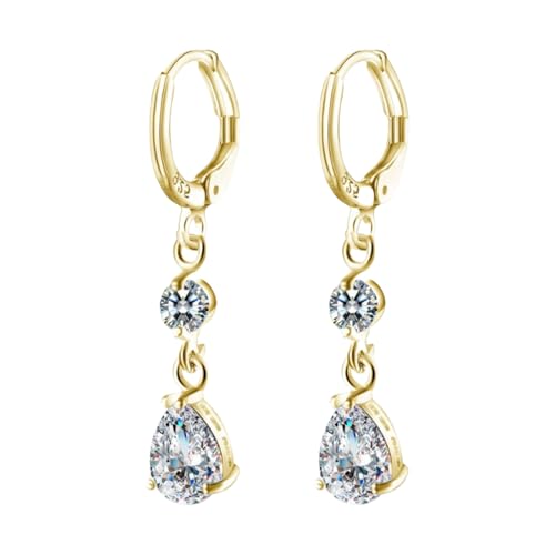 Elegante Zirkonia Tränenohrringe Vielseitige Zirkonia Ddrop Ohrringe Schmücken Frauen Für Frauen Die Für Alle Anlässe Geeignet Sind von LIbgiubhy