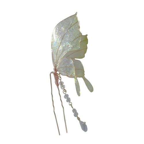 Exquisites 3D-Schmetterlings-Haarteil mit funkelndem Schmetterling für Abendgarderobe, Foto-Requisiten von LIbgiubhy