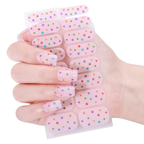 Fashion Gels Nails Wraps Glossy Gels Nails Sticker French Tip Gels Nails Strips Nails Art Decortions Maniküre Supplies von LIbgiubhy