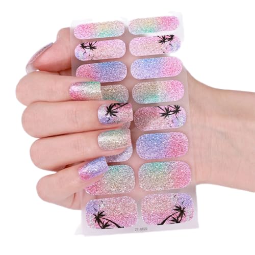 French Tip Nails Polish Strips Nails Art Sticker Glittering Gels Nails Strips Gels Nails Wraps Nails Art Decoration von LIbgiubhy
