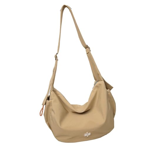 Geräumige Nylon Umhängetasche Für Arbeit Und Freizeit. Stilvolle Schlichte Unisex Schulbüchertasche In Einfarbiger Größe. Große Umhängetasche von LIbgiubhy