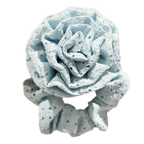 Haargummis mit Blumendesign für Damen, Hochsteckfrisuren, elastisches Haarseil, ästhetisches Haargummi, Haargummi, Blumen-Haarhalter von LIbgiubhy