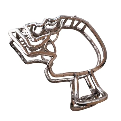 Haarklammer mit ausgehöhltem Totenkopf-Design für Erwachsene, 2000er-Jahre, Halloween-Haarklammer, Hochsteckfrisuren, Haarstyling-Zubehör für Festivals, Feiern von LIbgiubhy