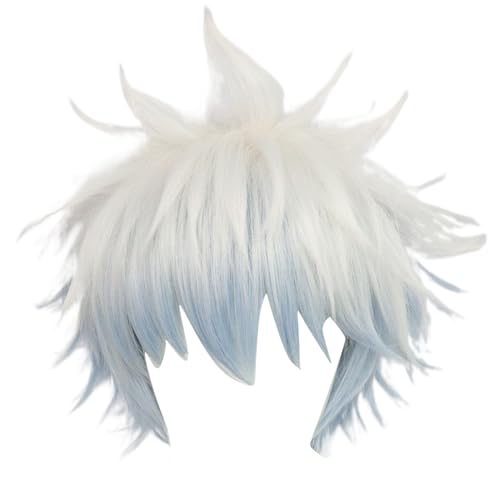 Halloween Performances Kurze Perücken Teenager Gradienten Farbe Kurze Haarverlängerungen Rollenspiele Anime Charakter Charakter Perücken von LIbgiubhy