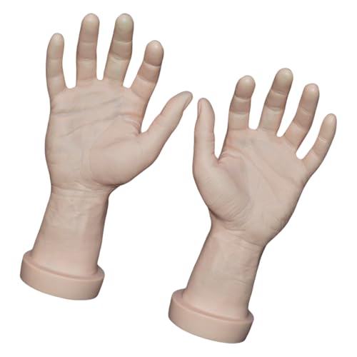 2pcs Robuste Künstliche Menschliche Hände Schaufensterpuppen Männliche Handrealistische Realistische Requisiten Für Nägel Training Und Partydekorationen von LIbgiubhy