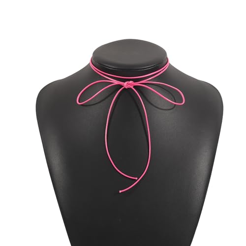 LIbgiubhy Buntes Bogenknoten Halskettenschmuck Mode LIbgiubhy Buntes Bogenknoten Halskettenschmuck Mode von LIbgiubhy