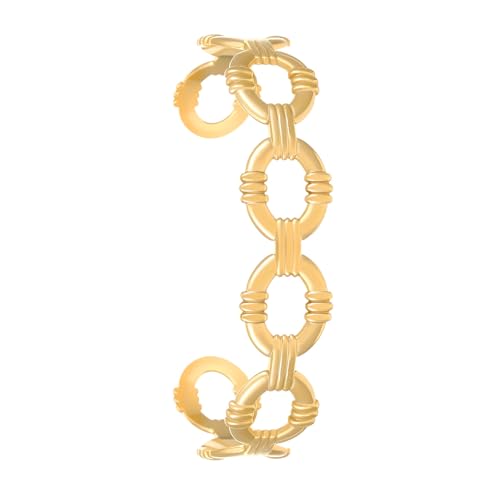 LIbgiubhy Elegant Retro Geometrische Linie Armbandarmbandallergie Resistent Edelstahl Mit 18 Karat Goldbeschichtung Für Frauen Täglich Verschleiß von LIbgiubhy