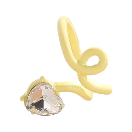 LIbgiubhy Eröffnungsringe Herzringe Handschmuck Fashion Rings Legierungstextur Verstellbare Ringe Für Mode Enthusiasten Geeignet von LIbgiubhy