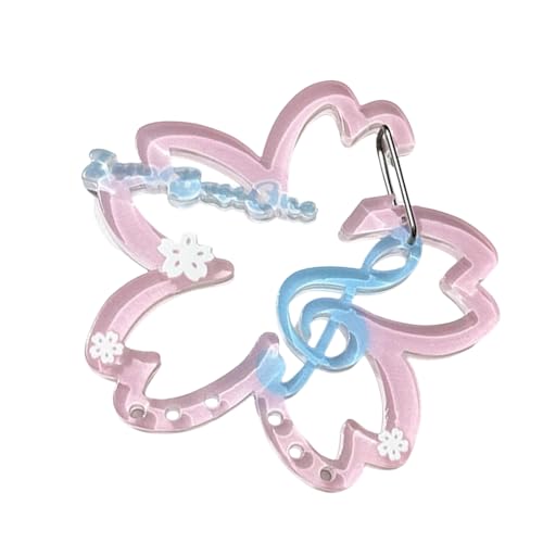 LIbgiubhy Flower Musical Note Form Carabiner Keychain Fashion Key Accessoires Outdoor Schlüsselhalter Für Wandercamping Geeignet von LIbgiubhy