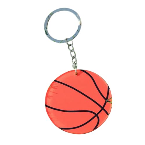 LIbgiubhy Kleine Volleyball Schlüsselanhänger Sportliche Dekorative Anhänger Key Ornament Acryl Textur Für Rucksäcke Fitnessbeutel Und Geldbörsen von LIbgiubhy