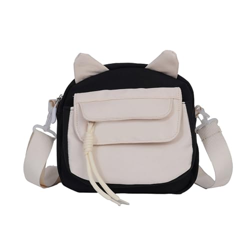 LIbgiubhy Moderne Nylon-Umhängetasche für Damen, Schultertaschen mit verstellbarem Riemen, für Shopping und gesellschaftliche Veranstaltungen, Schwarz LIbgiubhy Moderne Nylon-Umhängetasche für Damen, Schultertaschen mit verstellbarem Riemen, für Shopping und gesellschaftliche Veranstaltungen, Schwarz von LIbgiubhy
