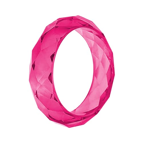 LIbgiubhy Moderner facettierter Armreif aus Kunstharz-Kristallen, reflektierende Prismatik-Lichteffekte, Modeschmuck, besonderes Geschenk für den täglichen Gebrauch von LIbgiubhy