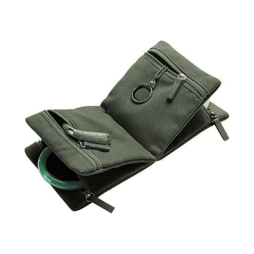 LIbgiubhy Praktische Schmuck Organisatoren Tasche Für Frauen Mit Halskette Und Ohrringhaltern Die Sich Perfekt Für Reise Und Reise Eignen von LIbgiubhy