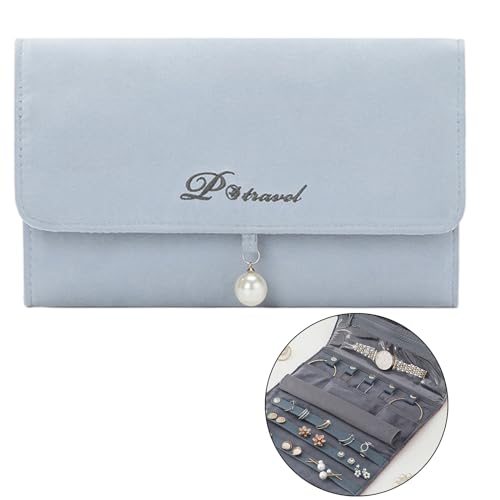 LIbgiubhy Reiseschmuck Organisatoren Rolls Bag Compact Watch Storage Hülle Für Halsketten Ohrringe Ringe Armbänder Geschenk Für Frauen von LIbgiubhy