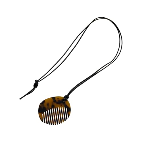 LIbgiubhy Vielseitiger, stabiler Acryl-Kamm-Anhänger, Halskette, Schmuckzubehör, tragbar, für einen polierten Look, für den täglichen Gebrauch, Freizeitkleidung von LIbgiubhy