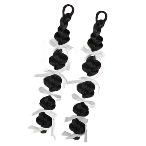 Mädchen Synthetische Haarstücke Haare Erweiterungen Geflochten von LIbgiubhy