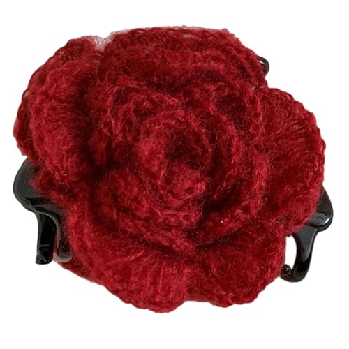 Mehrzweck-Haarspange mit Mohair-Blume, für den täglichen Gebrauch und besondere Anlässe, passend zu eleganten Haarklammern, starker Halt Mehrzweck-Haarspange mit Mohair-Blume, für den täglichen Gebrauch und besondere Anlässe, passend zu eleganten Haarklammern, starker Halt von LIbgiubhy
