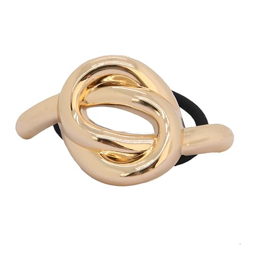 Metall-Haargummis mit einzigartigen Designs für trendiges Damen-Haarstyling, elastische Haargummis, modisches Haar-Accessoire von LIbgiubhy