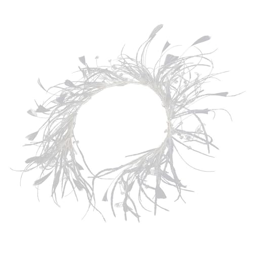 Modisches Kristall-Stirnband für Damen, elegant, mit Fransen, gefiederter Haarreif, Hochzeits-Haarband, Braut-Kopfschmuck, Party-Zubehör von LIbgiubhy
