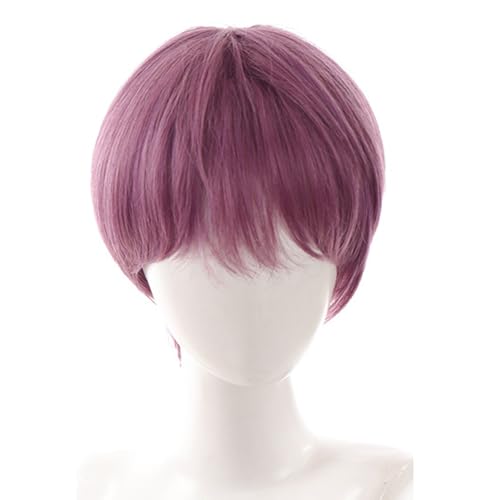 Natural Hair Piece Short Hair Perücken Full Head Toupe Für Halloween Holiday Coole Haarfarbe Für Cosplay Coser Natural Hair Piece Short Hair Perücken Full Head Toupe Für Halloween Holiday Coole Haarfarbe Für Cosplay Coser von LIbgiubhy