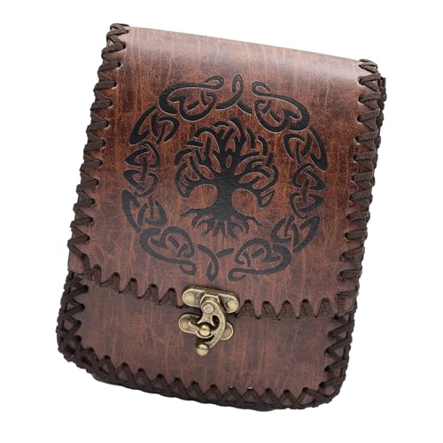 PU Leder Gürteltaschen Kleingeld Geldbörse Kleine Geldbörse Renaissances Gürteltasche Mittelalter Hüfttasche Cosplay Geldbörse für Männer Frauen, a von LIbgiubhy