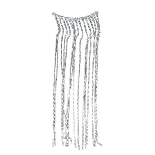 Strass-Kopfkette, Haarkamm für Damen, elegante Fransen-Haarkette, Party-Kopfschmuck, glitzernder Kopfschmuck, Haarschmuck von LIbgiubhy