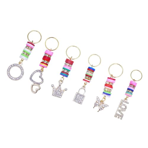 Strasssteine ​​Herz Haarschmuck Für Geflecht Haare Haarringe Dreadlock Perlengeflecht Clip Haarperlen Lose Geflecht Ringe von LIbgiubhy