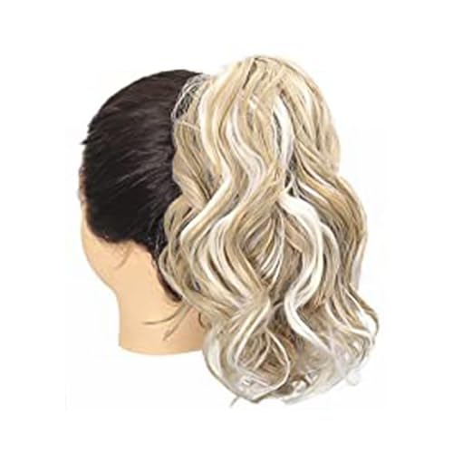 Synthetische Lockige Pferdeschwanzverlängerung Für Frauen Kurzes Haarstück Natürlicher Wellenclip Stil Einfach Zu Tragen von LIbgiubhy