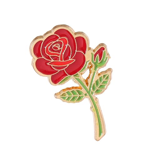 LIbgiubhy Unique Rose Flower Brosche Pin Schmücken Stilvolle Rosenbrosche Schmuck Für Formelle Veranstaltung Und Blumenenthusiasten von LIbgiubhy