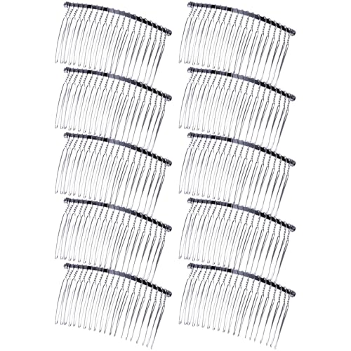 Vielseitiger Eisen-Haarkamm, stilvolle Zahn-Haarkamm, elegante Hochzeitskämme für Tanzaufführungen und Hochzeiten, 10 Stück von LIbgiubhy