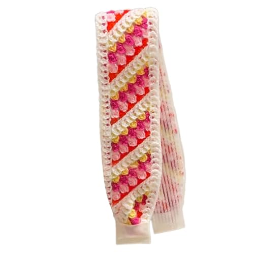 Vintage Stile Stricken Haarband Stricken Florale Stirnband Mit Verstellbarem Verschluss Für Erwachsene Für Sport Und Partys von LIbgiubhy