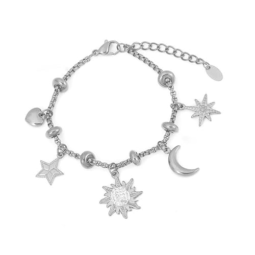 Zierliche Kreuzkette, Schmuck, Strasssteine, eingelegter Anhänger mit verstellbarer Kette, für Damen von LIbgiubhy